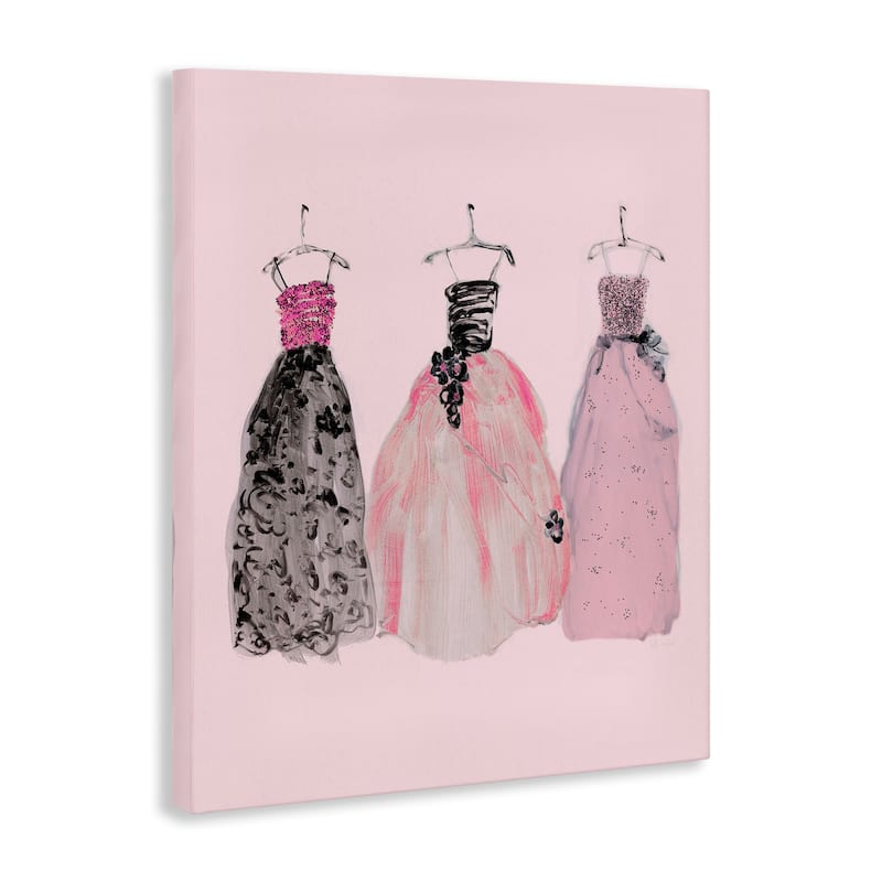 Stupell Trendy Glam Gowns Canvas Wall Art Design By Sally Swatland