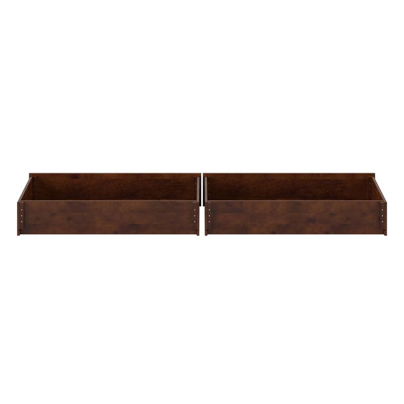 Queen-King-Twin XL Mid-Century Modern Under Bed Storage Drawers