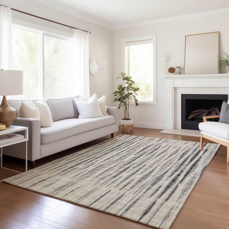 Premium Washable Super Soft Modern Stripes Mayfield Rug