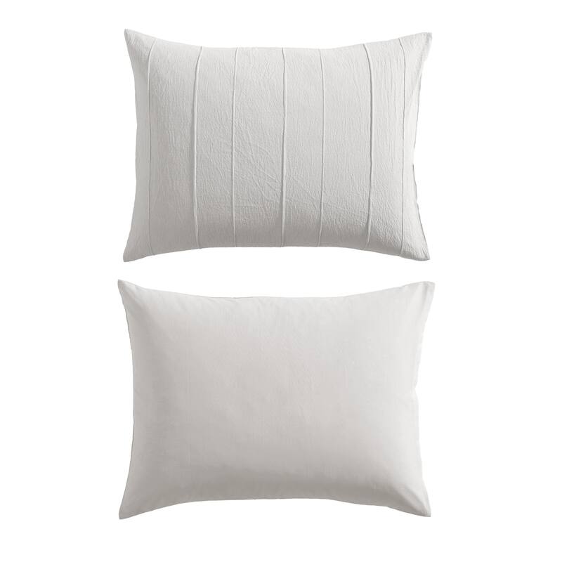 Vera Wang Woven Tucks Duvet Cover Set