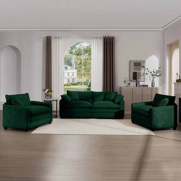 Warm & Cozy Sofa Set: 2-Seater + 2 Singles - Bed Bath & Beyond