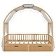 preview thumbnail 10 of 19, Twin Size Kid's Bed With Arched Roof and 2 Drawers