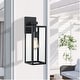 preview thumbnail 3 of 50, 2-pack 13" H 1-Light Black Outdoor wall Lantern(Dusk to Dawn could be chosen)