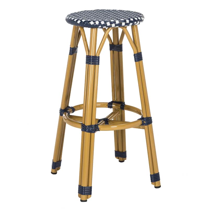 SAFAVIEH Outdoor Jaida 30-inch Bar Stool (Fully Assembled) - 15Wx15Dx30H