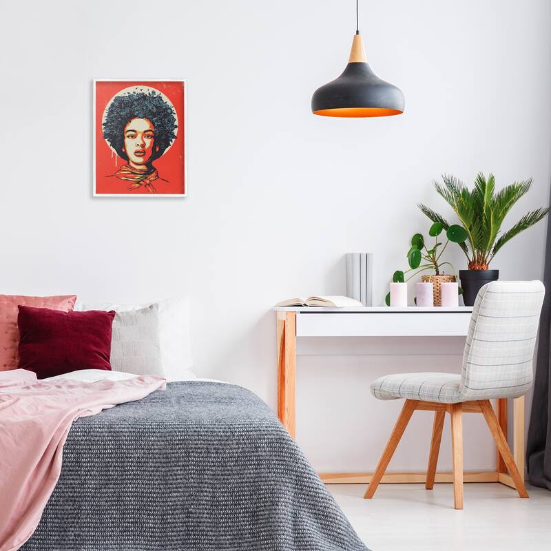 Stupell Vibrant Portrait of Woman Framed Giclee Art Design By Balazs Solti