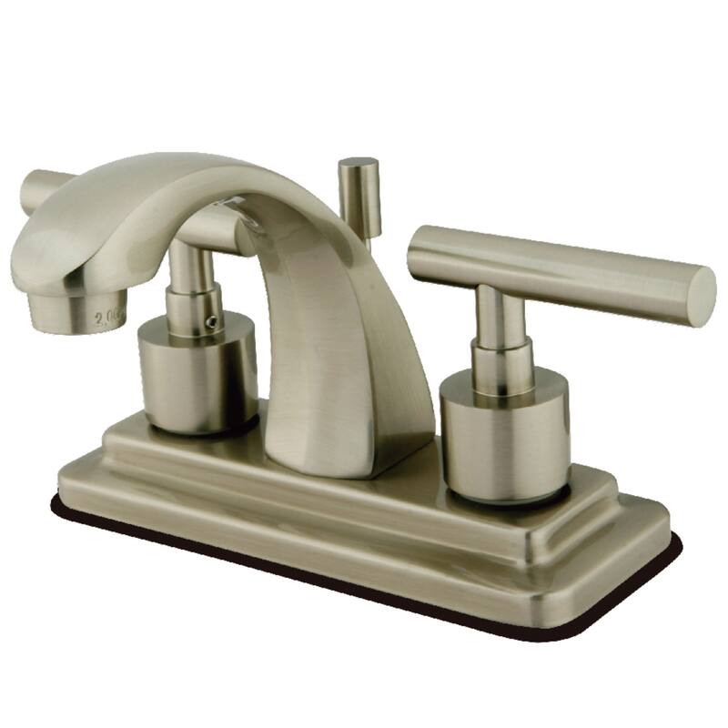 Kingston Brass Manhattan 4 in. Centerset Bathroom Faucet - Brushed Nickel