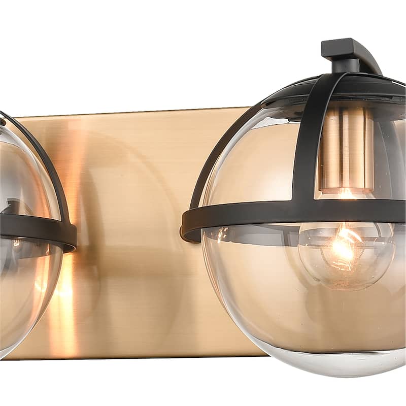 Elk Home Davenay Multiple Finishes With Clear Glass 2 Light Vanity Light