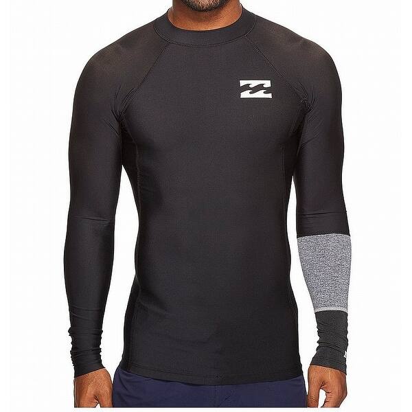 Shop Billabong Black Gray Mens Size 2xl Long Sleeve Rashguard