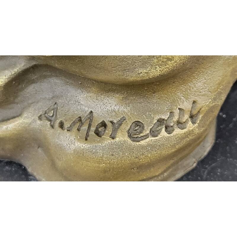 Psyche Cupid Eros Aphrodite Venus Winged Angel Lovers Romance Bronze Sculpture Statue French