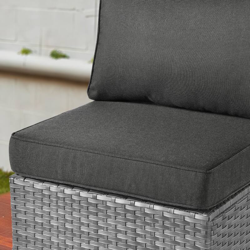 OVIOS 14-Piece Low-profile Deep Seat Wicker Outdoor Patio Furniture Set