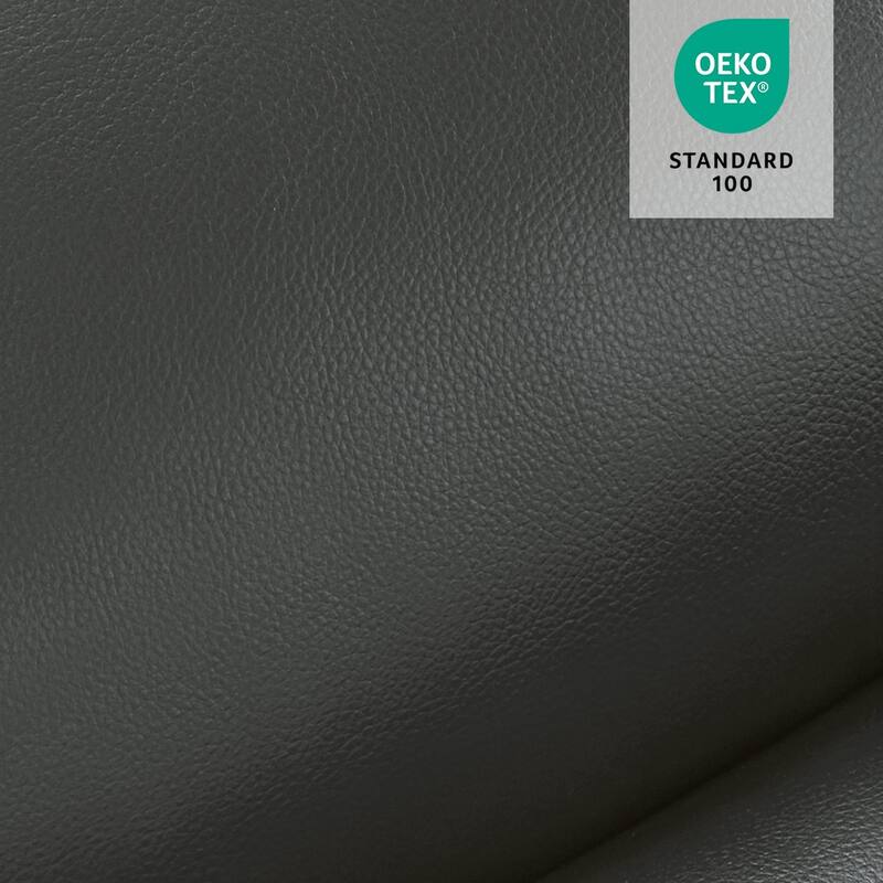 MCombo Lay Flat Dual Motor Power Lift Recliner Chair Sofa with Heat and Massage, Infinite Position, Faux Leather 7661