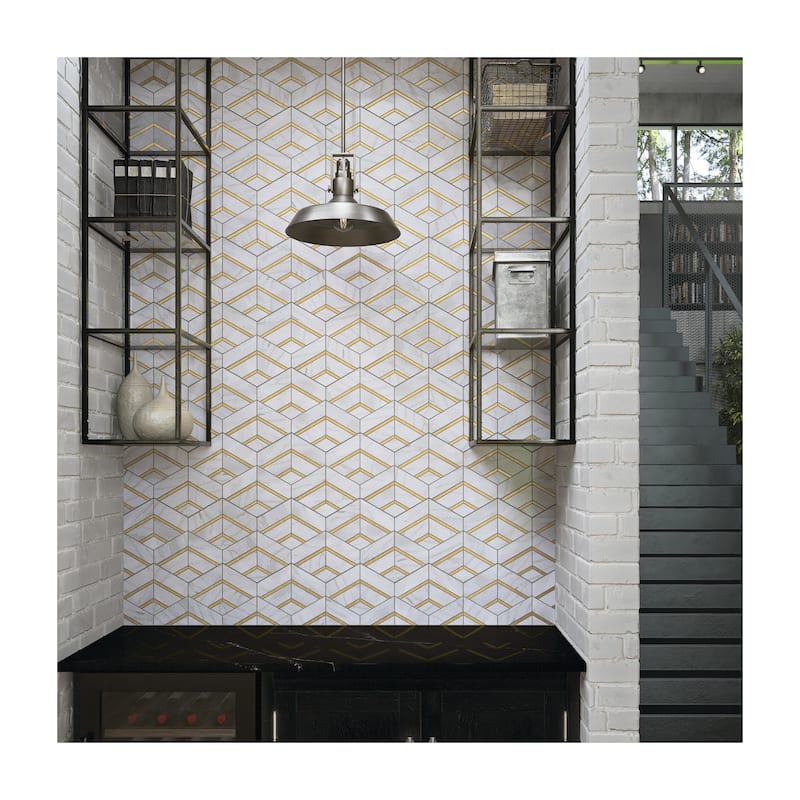 Daltile Lavaliere Natural Stone Intermix Mosaic (5 Pc per Carton) (3.15 Sqft per Carton)