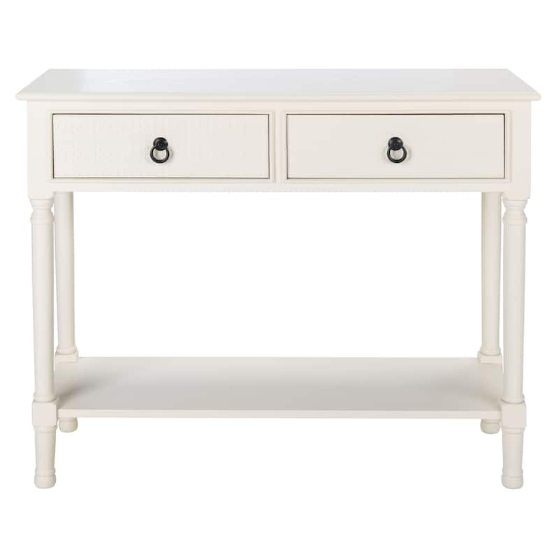 SAFAVIEH Albertha 2-Drawer Console Table - 35.5" W x 13" L x 29.5" H - 36"Wx13"Dx30"H