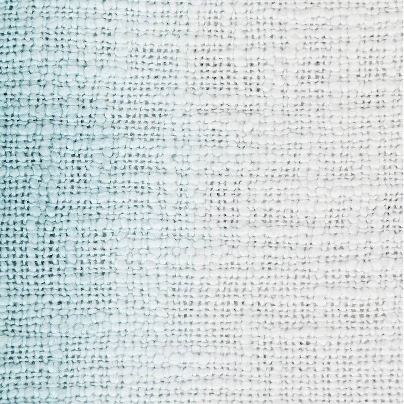 Sevita Angel Blue Shibori Slab Standard Size Throw Blanket with Fringe