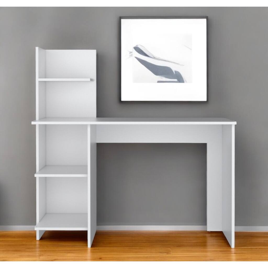 HomeRoots 47" White Wood Computer Desk