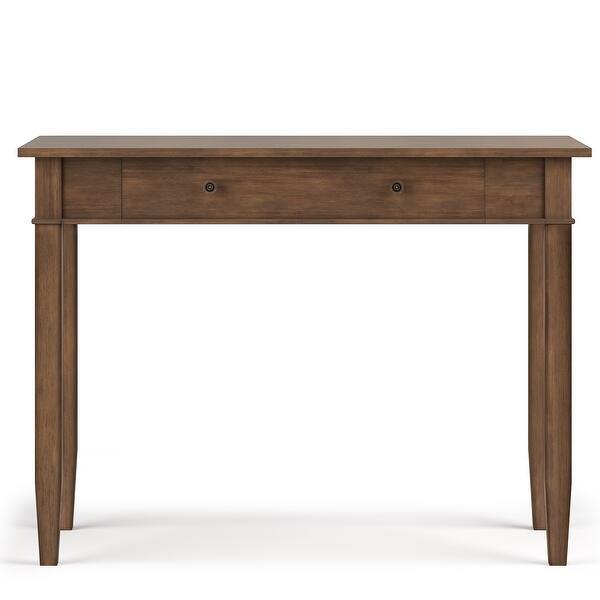 Wyndenhall Sterling Solid Wood Contemporary 42 Inch Wide Home Office Desk Overstock 9087132