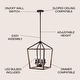 preview thumbnail 45 of 47, Oria Iron Farmhouse Industrial Lantern LED Pendant, Oil Rubbed Bronze/Faux Wood by JONATHAN Y