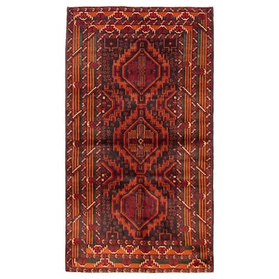 Teimani Burnt Orange Rug 3'7" x 6'6" - 3'7 x 6'6