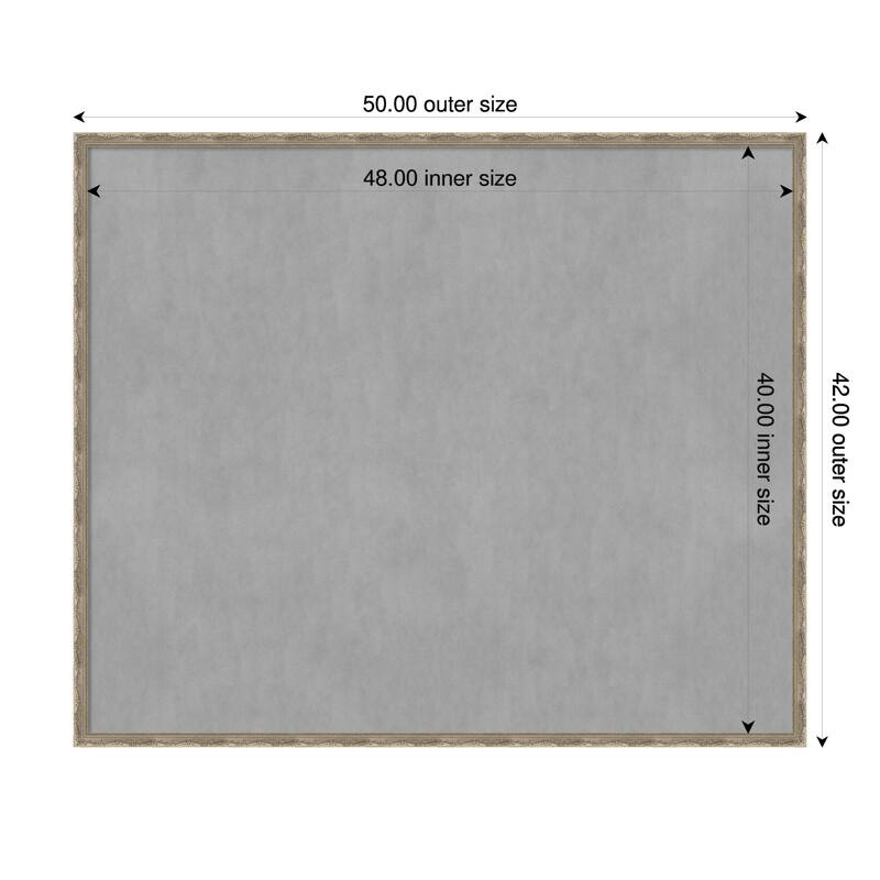 Amanti Art Mila Dark Gold Framed - 50 x 42 in - Mila Dark Silver