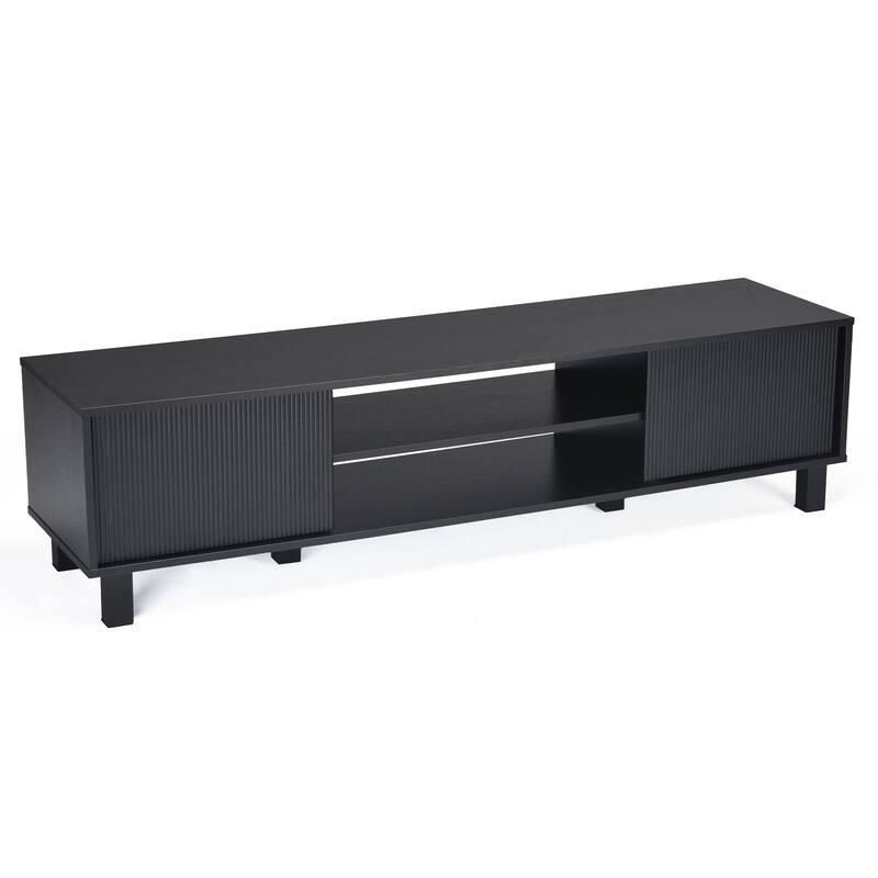 Mid-Century Modern 63" TV Stand Media Console Table Entertainment Center for Living Room
