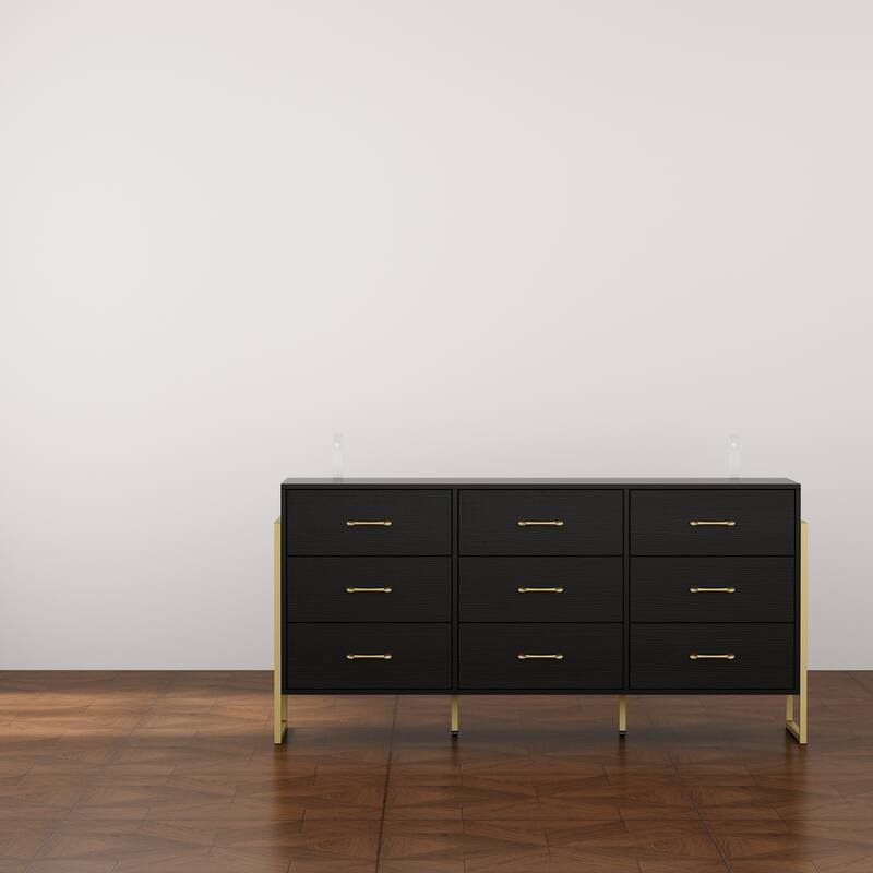 Large 61.4" Dresser - Abundant Storage, Timeless Design Drawers