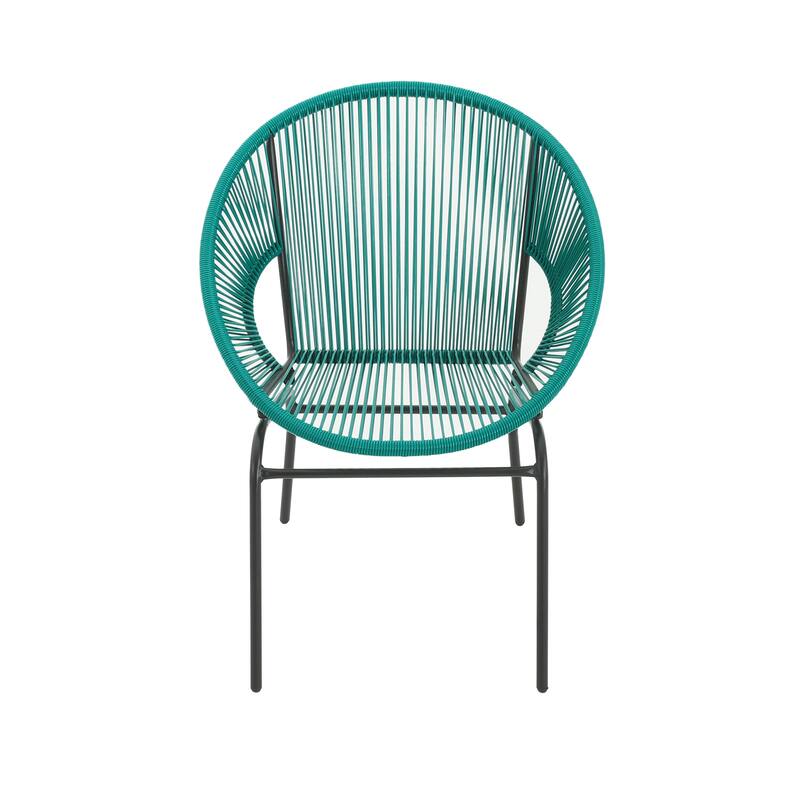 Nusa Outdoor Modern Rattan Club Chair (Set of 2) by Christopher Knight Home