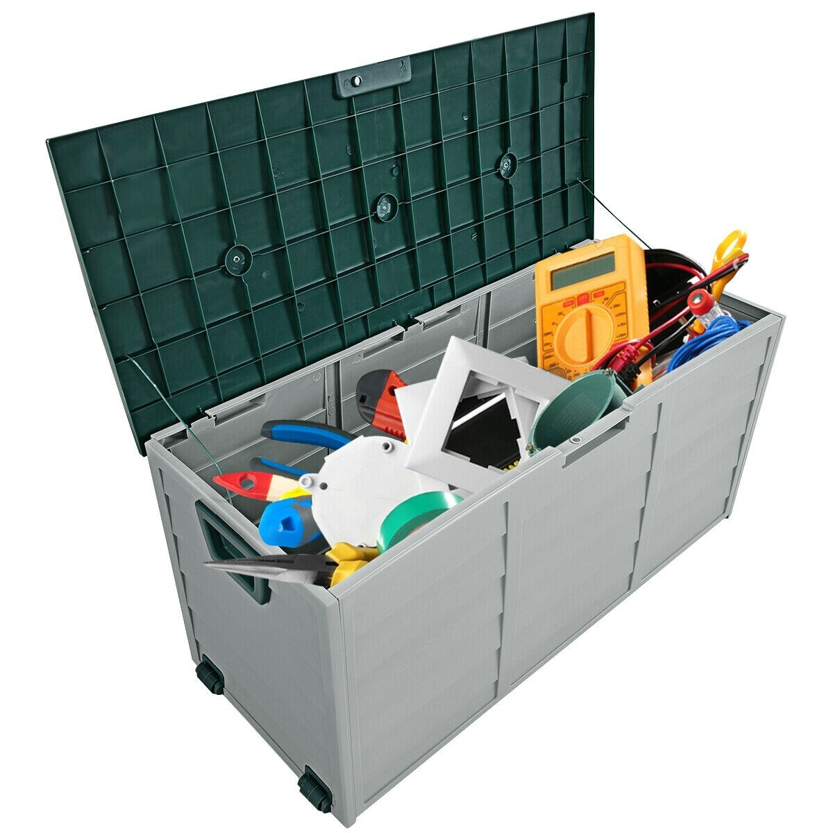 Shop Gymax 70 Gallon Outdoor Patio Deck Storage Box Tool Box