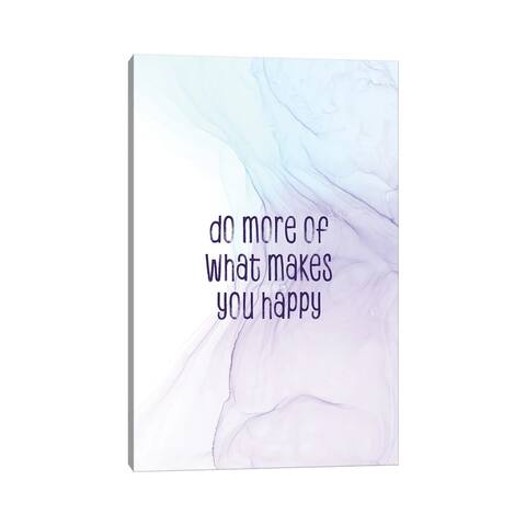 iCanvas "Do More Of What Makes You Happy - Floating Colors" by Melanie Viola Canvas Print