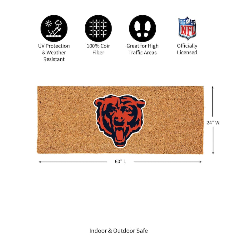 Chicago Bears Full Color Indoor/Outdoor Coir Mat