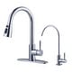 preview thumbnail 13 of 27, WOWOW Single Handle Pull Down Kitchen Faucet with Water Filter Faucet Chrome/Clear