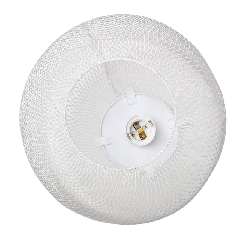 Metal Mesh Cylinder Table Lamp with On/Off Switch - 8.50 x 8.50 x 11.80 in. (L x W x H)