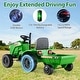 preview thumbnail 10 of 8, Gymax 2-in-1 Kids Ride On Tractor 12V Battery Powered Toy Car w/