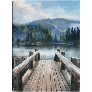 Mountain Lake By Studio Arts Canvas Art Print