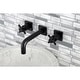 preview thumbnail 1 of 22, Kingston Brass Concord Two-Handle 3-Hole Wall Mount Bathroom Faucet