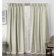 preview thumbnail 60 of 61, ATI Home Sateen Twill Woven Room Darkening Blackout Pinch Pleat/Hidden Tab Top Curtain Panel Pair 30x84 - Linen
