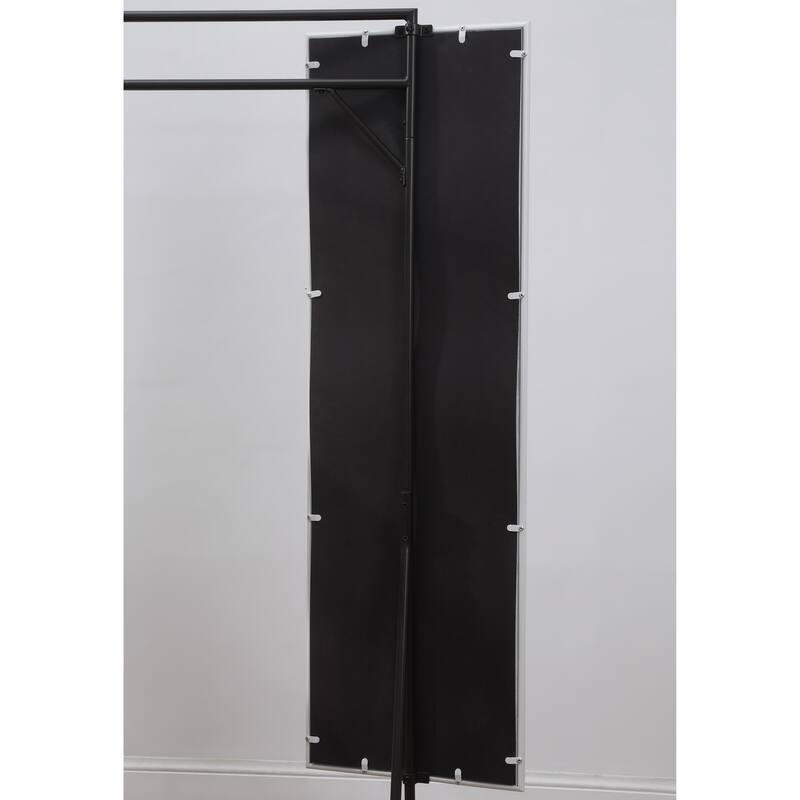 Guetsy Contemporary Black Coat Stand with Mirror by Furniture of America