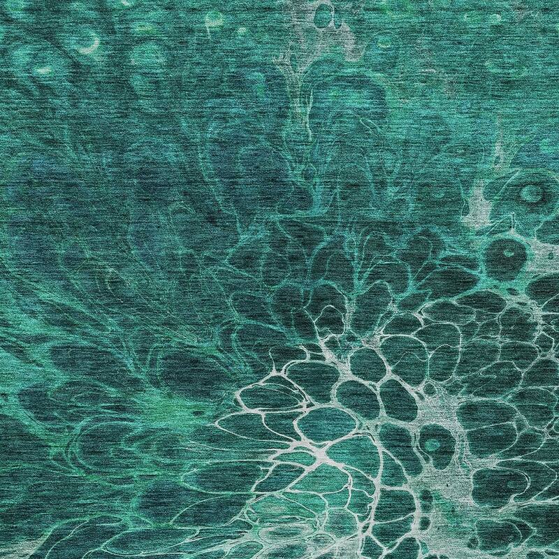 HomeRoots Abstract Transitional Rectangle Outdoor Rug