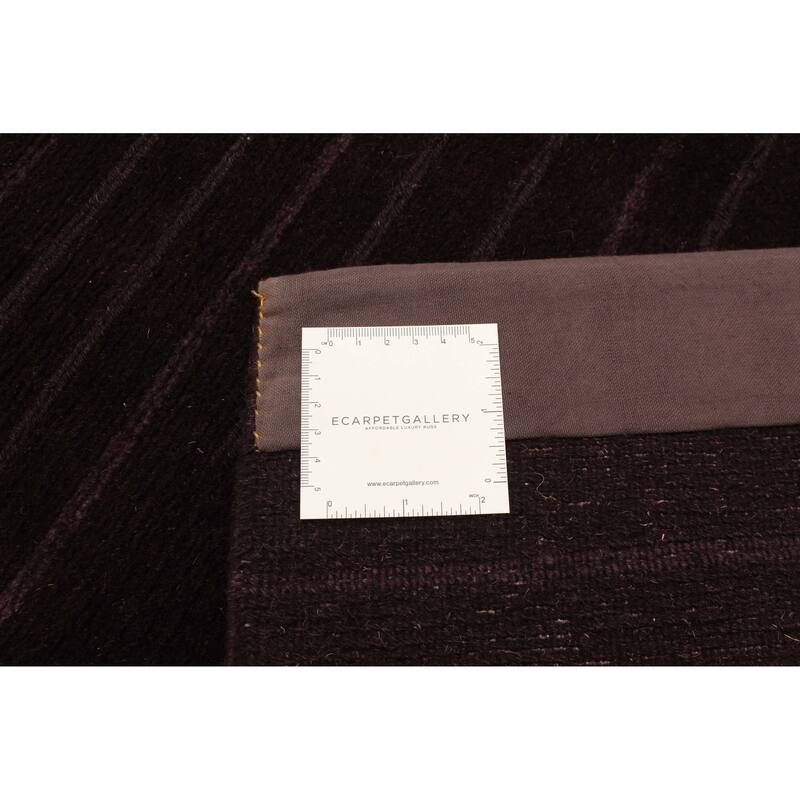 ECARPETGALLERY Hand-knotted Opulence Magenta Wool Rug - 3'0 x 10'11