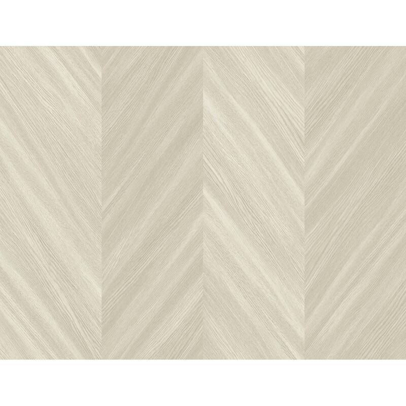 Seabrook Designs Chevron Wood Embossed Vinyl Unpasted Wallpaper - 27 in. W x 27 ft. L - Bister