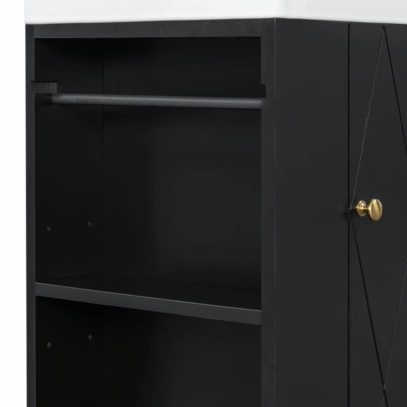 20" Bathroom Vanity with Ceramic Sink