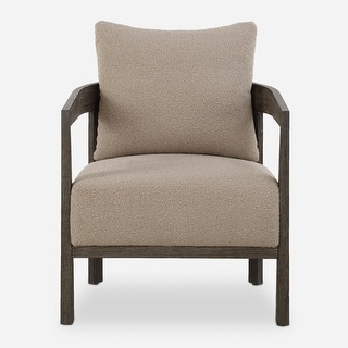 Uttermost 23832 Sienna 27" Wide Wood Framed Polyester Accent Chair