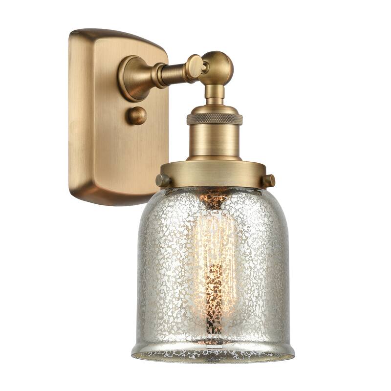Innovations Lighting Ballston Urban Bell - 1 Light 5" Sconce - Silver Plated Mercury/Brushed Brass