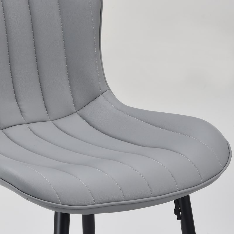 Dining Table Chairs Counter Stools Set of 2 - Grey