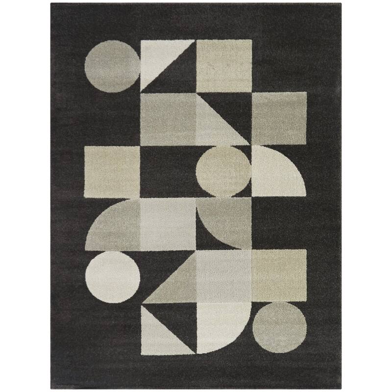 Aden Modern Geometric Area Rug