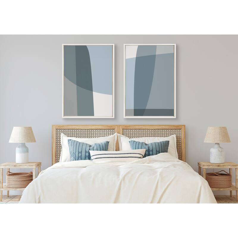 Kate and Laurel Sylvie Zen Framed Canvas by The Creative Bunch Studio