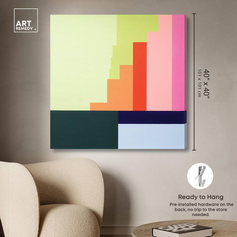 Rectilinear Rhapsody I Canvas by Art Remedy, Gallery Wrapped