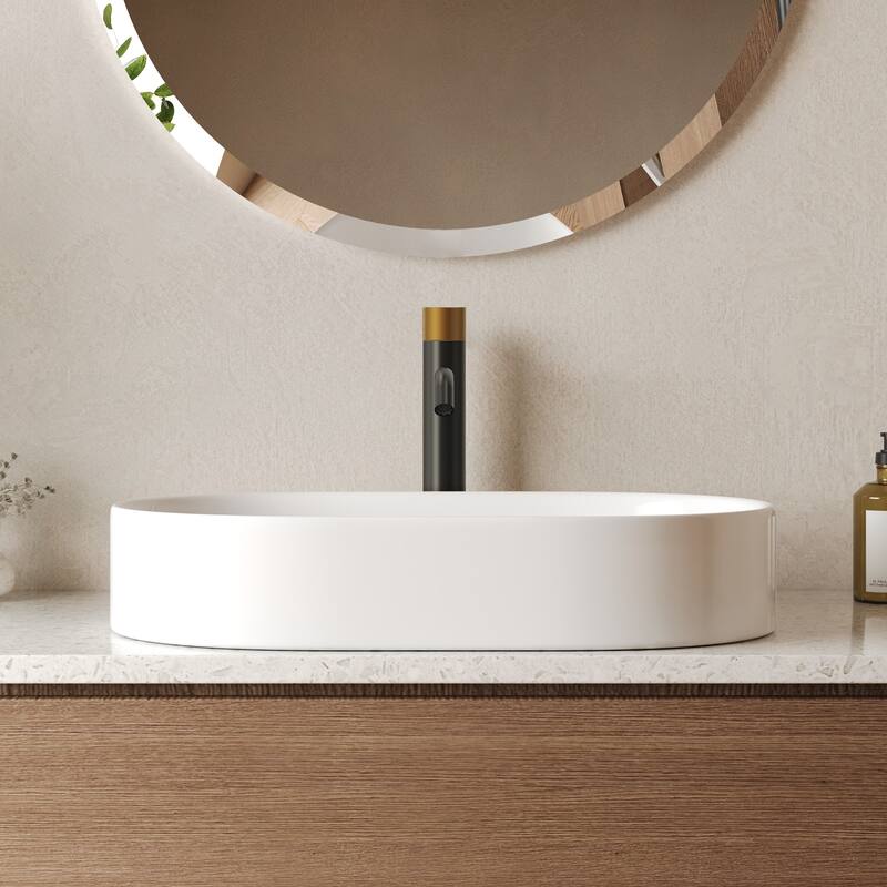 Modern Single Hole Bathroom Faucet,Deck Mount Sink Faucet