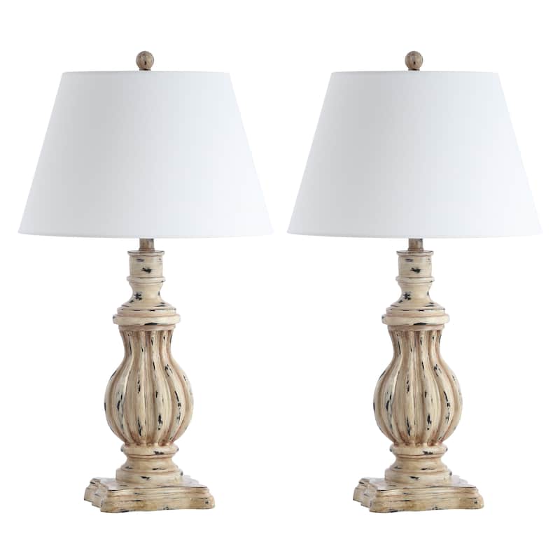 SAFAVIEH Lighting Ranit 31-inch Brown LED Table Lamp (Set of 2) - 17"x17"x31" - 17"Wx17"Dx31"H