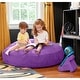preview thumbnail 7 of 75, Jaxx 4 ft Cocoon Kids Bean Bag Chair and Crash Pad Grape