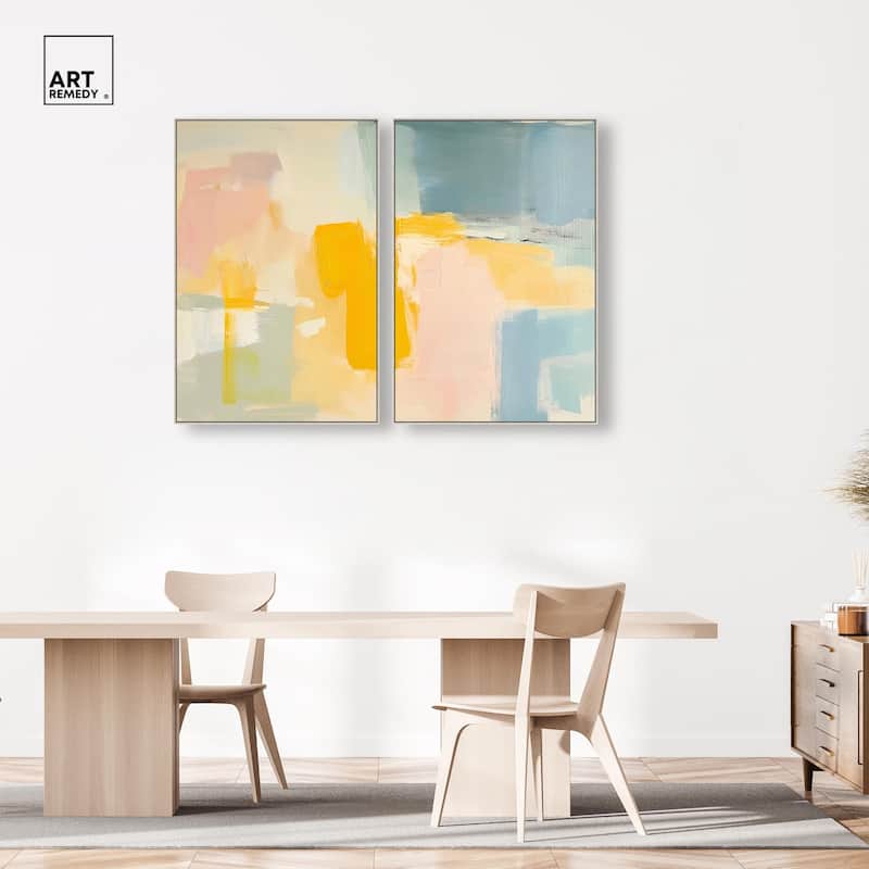 Ocean of Suns II Canvas Set of 2 by Art Remedy